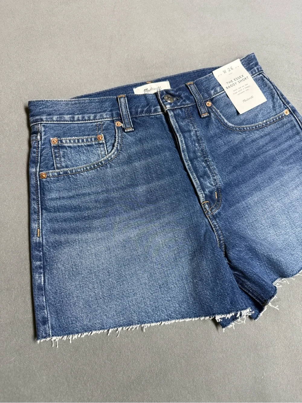 NWT Madewell Medium Blue Denim Shorts